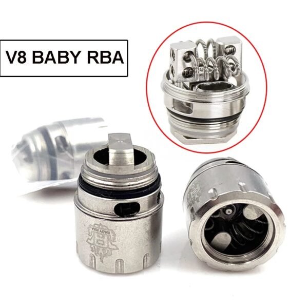 ⁦YUHETEC RBA Coil for TFV8 Baby/Tfv8 Big Baby/ V8 Baby  Atomizer - Silver⁩ - الصورة ⁦6⁩