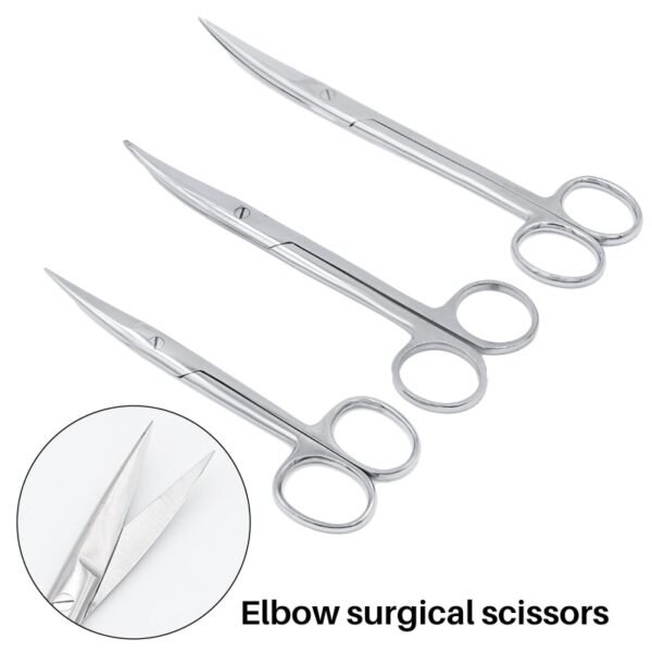 ⁦14Cm/11.5Cm Medical Surgical Scissors Straight Tip  Stainless Steel Different Sizes - مقص⁩ - الصورة ⁦2⁩