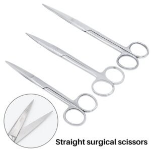 14Cm/11.5Cm Medical Surgical Scissors Straight Tip  Stainless Steel Different Sizes – مقص