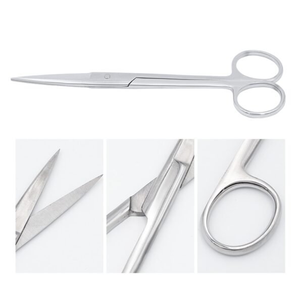 ⁦14Cm/11.5Cm Medical Surgical Scissors Straight Tip  Stainless Steel Different Sizes - مقص⁩ - الصورة ⁦5⁩