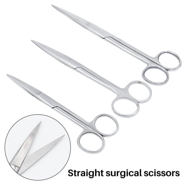 14Cm/11.5Cm Medical Surgical Scissors Straight Tip  Stainless Steel Different Sizes - مقص