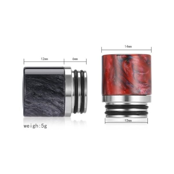 ⁦810 Drip Tip Connector Resin Wide Bore Mouthpiece⁩ - الصورة ⁦5⁩