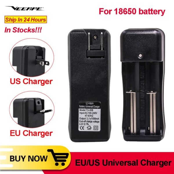 Universal Charger for 18650 Li-ion Rechargeable Battery Vape charger