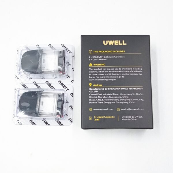 ⁦Uwell Caliburn G2 Replacement Pod Cartridge Empty 2ml Tank - Caliburn G2 كارتدريدج فارغ⁩ - الصورة ⁦3⁩