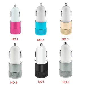 1A Alloy 2 USB Ports Universal Intelligent Charging Dual USB Car Charger for vape devices