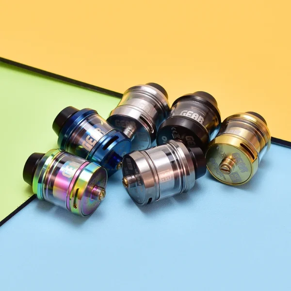 ⁦Gear RTA Tank  2.3ml/3.5ml Single Coil Rebuildable Atomizer 24mm 316ss⁩ - الصورة ⁦2⁩