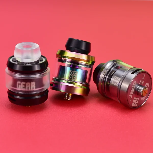 ⁦Gear RTA Tank  2.3ml/3.5ml Single Coil Rebuildable Atomizer 24mm 316ss⁩ - الصورة ⁦4⁩