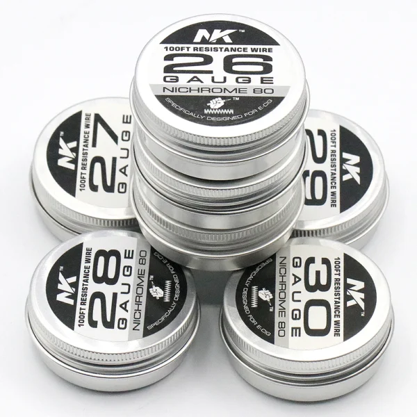 NK 100/500/1000 Feet Ni80 26ga 27ga 28ga 36ga 38ga 40ga AWS Gauge Nichrome Wire RTA RDA RBA DIY Coil Heating Resistance Wire