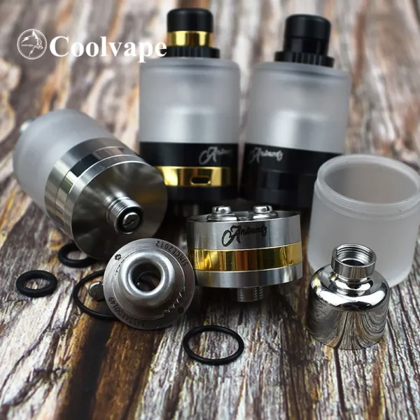 ⁦coolvape Doggystyle Bastard RTA Atomizer 22mm 3.5ml 316 stainless steel Atomizer⁩ - الصورة ⁦4⁩