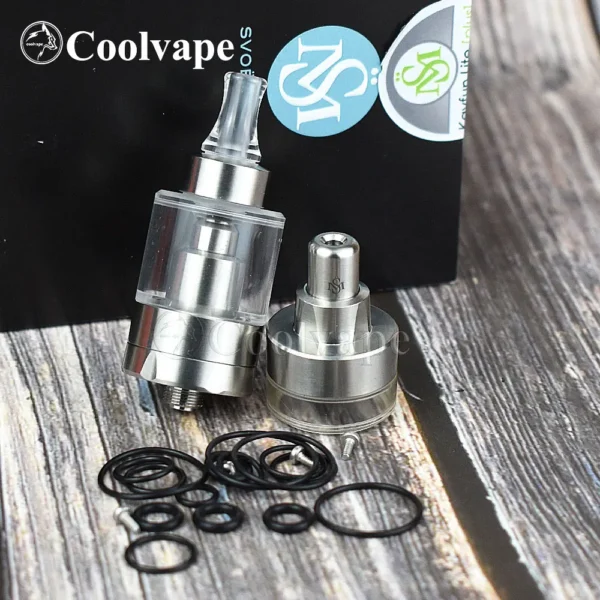 ⁦kayfun lite rta plus 22mm/24mm Single Coil Atomizer rta 2ml/4ml⁩ - الصورة ⁦5⁩